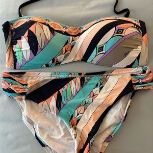 Trina Turk Vibrant Patterned Bikini Set size 8